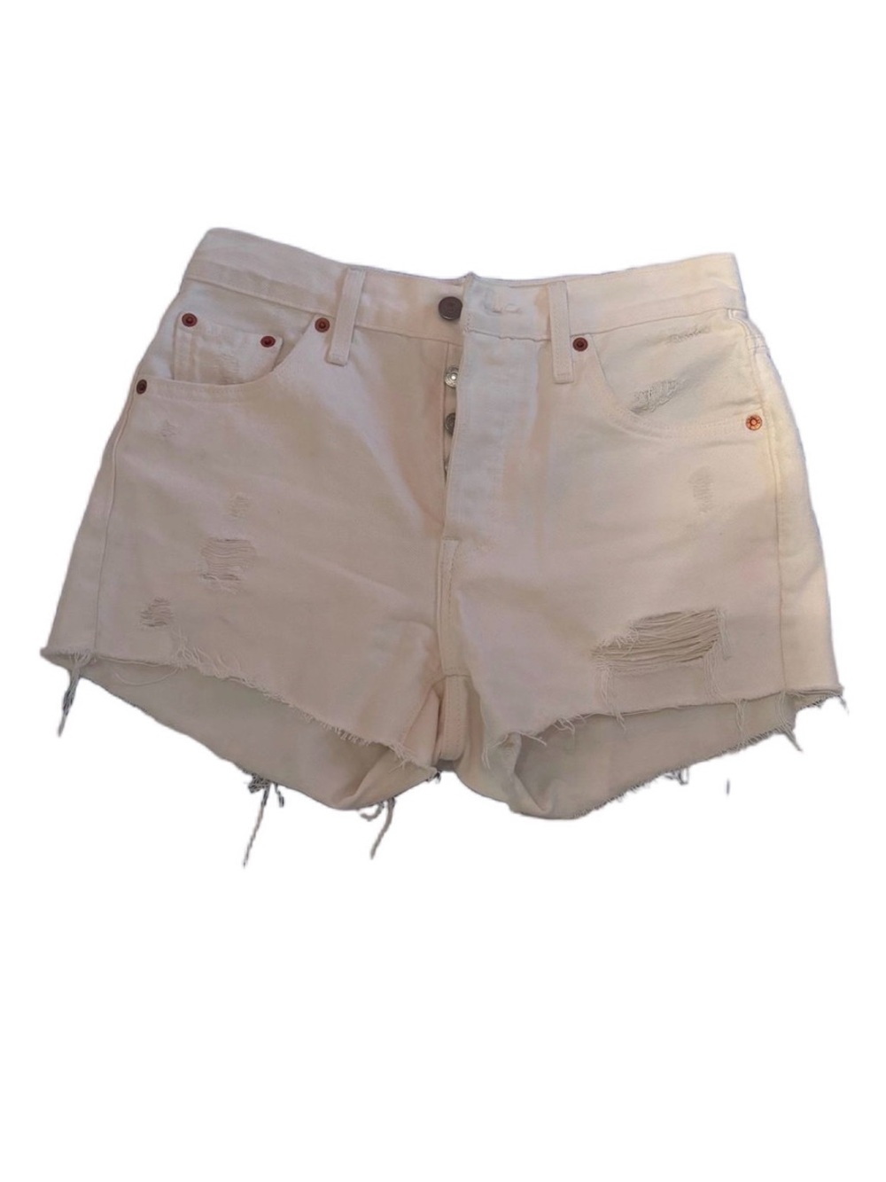 Levi’s high waisted denim shorts